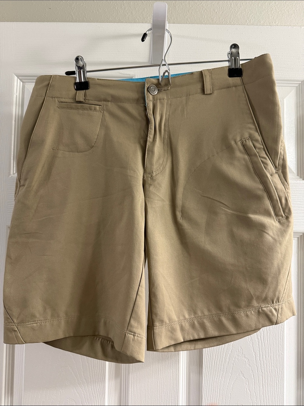 Magellan Outdoors Women's Khaki Stretch Athletic Shorts